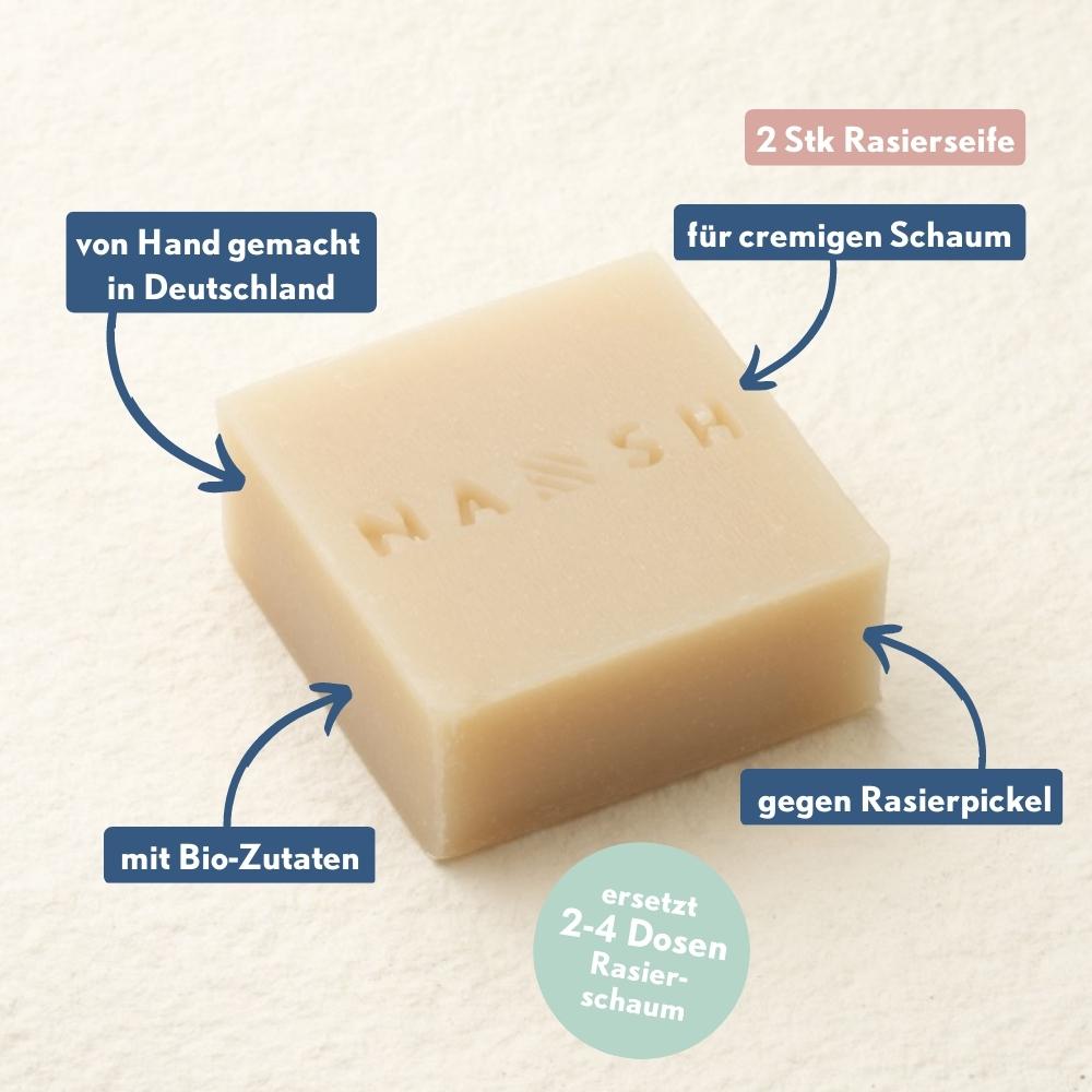 Bio-Rasierseife 2er Set
