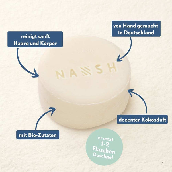 2in1 Bio-Shampoo & Duschstück