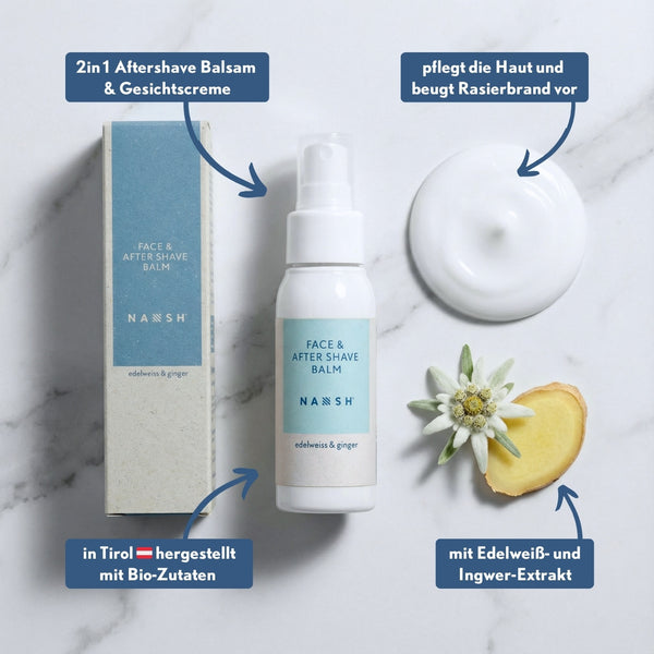 PURE Rasiergel & Aftershave Balsam ESSENTIALS SET